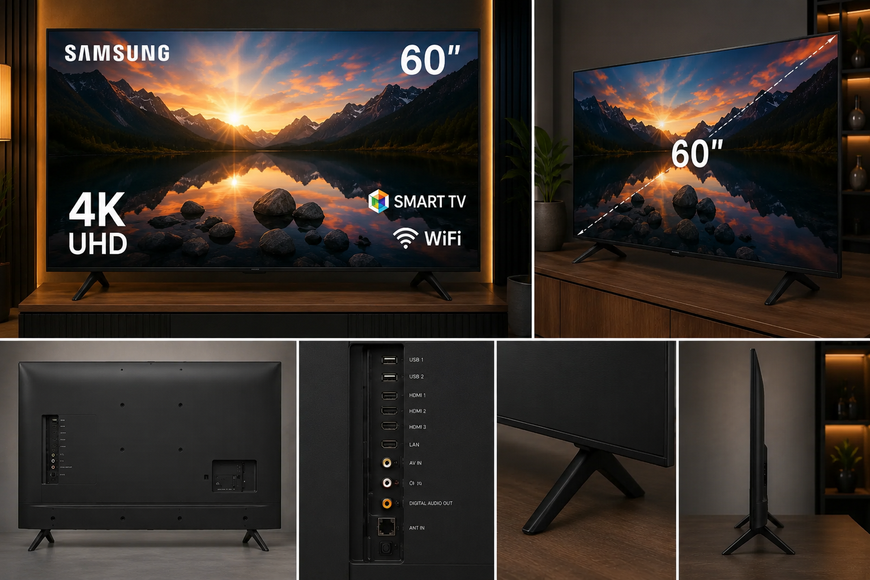 Телевізор Samsung 60&Prime; LED 4K UHD Smart TV на Android 15, Wi-Fi, Bluetooth TG-SAM-60-03 фото
