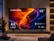 Телевізор Samsung 55&Prime; LED 4K UHD Smart TV на Android 15, Wi-Fi, Bluetooth TG-SAM-55-04 фото 1