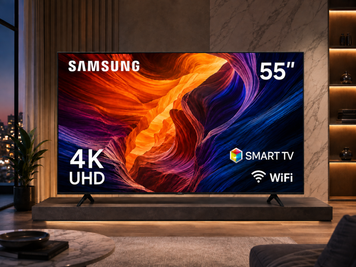 Телевізор Samsung 55&Prime; LED 4K UHD Smart TV на Android 15, кріплення в комплекті TG-SAM-55-08 фото